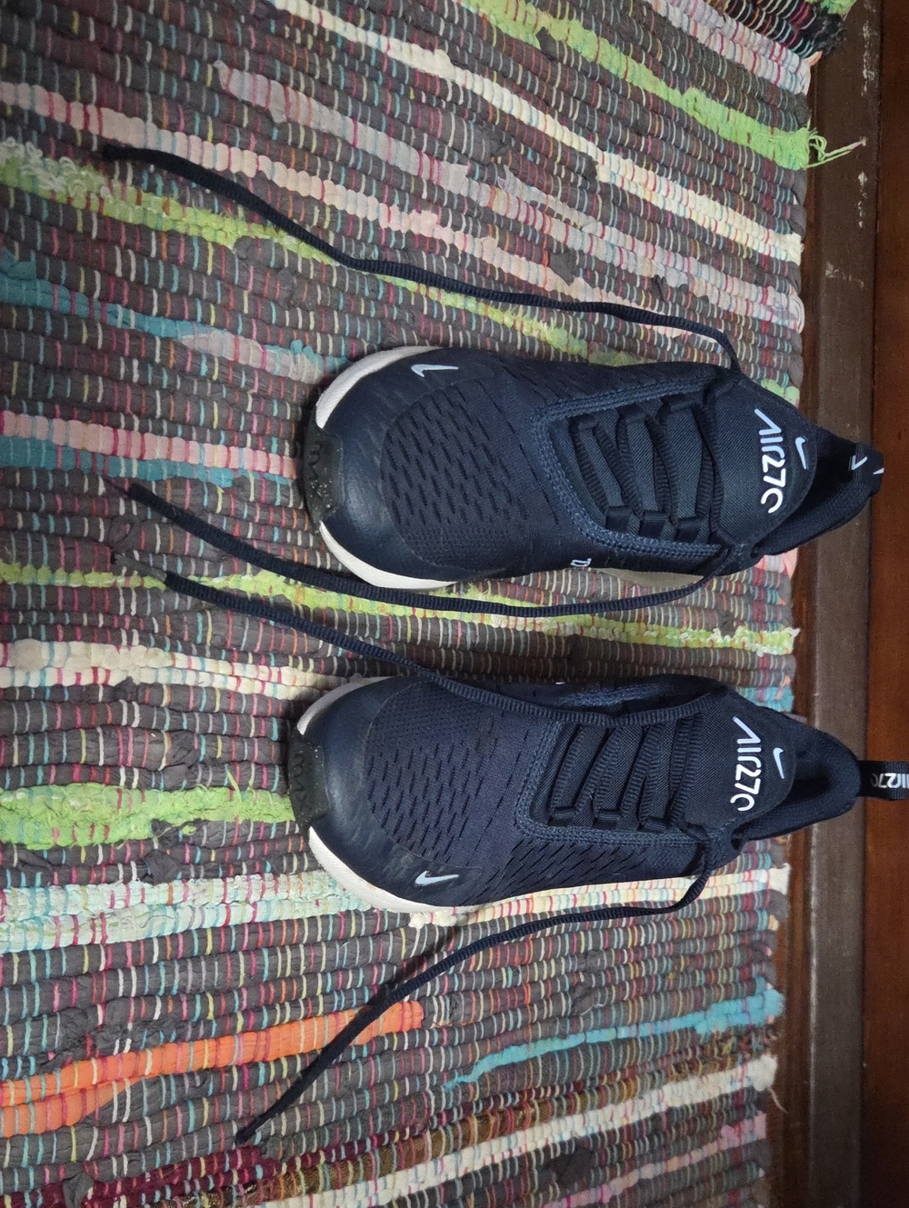 Nike Air 270 Men's Black and White Athletic Sneakers
